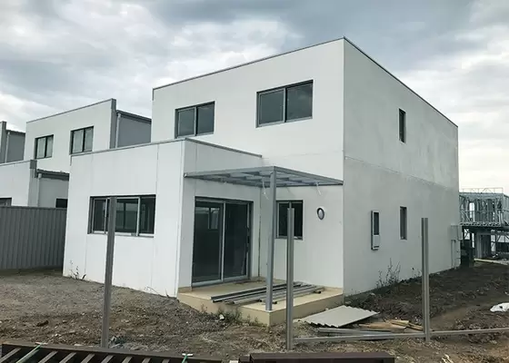 DeepBlue Light Gauge Steel Structure Prefab Townhouse Building Affordable Homes Eco-Friendly for Rent