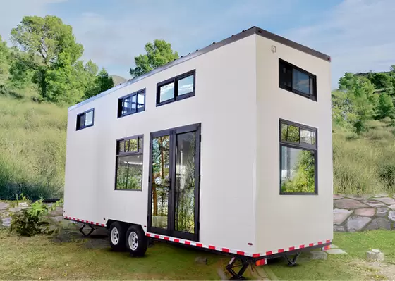 Prefabricated Tiny House With Alu.Casement Door Air Conditioning Optional