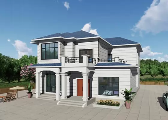 AS/US Duplex Steel Frame Ultra Modern Prefab Homes With Light Gauge Steel Framing