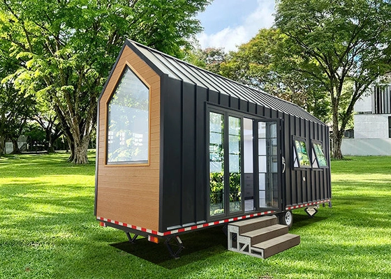 Modern Glamping Trailer Houses Tiny House Mobile Home Ready To Ship With Wheels