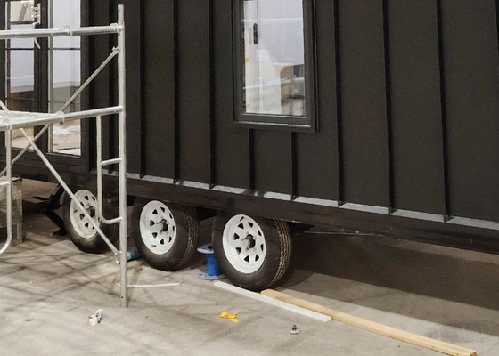 Small Prefab House Modular Home Finished Steel Tiny House On Wheels ReadyTo Ship