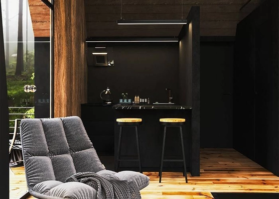 Modular Home Prefab Garden Studio With Light Steel Frame And Expansive Deck Area