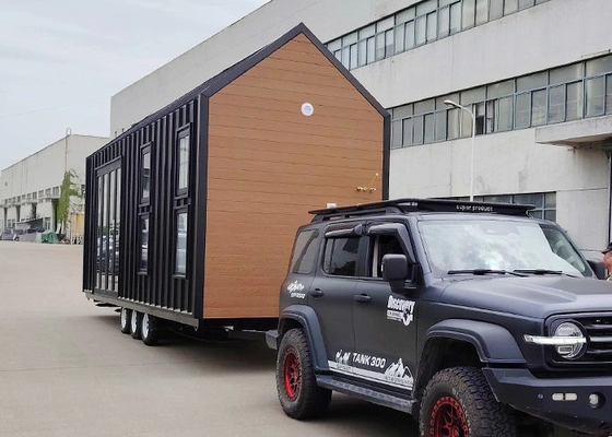 USA / AU / NZ Standard Modular Home Prefab Tiny House Kit With Trailer For Camping / Resort