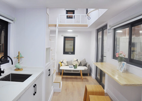 Prefab Tiny House On Wheels With 1 Bedroom And Bathroom Ready To Ship