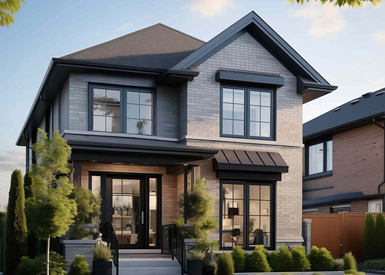 Steel Structure Wooden House Prefab House Villa Wood Bungalow House