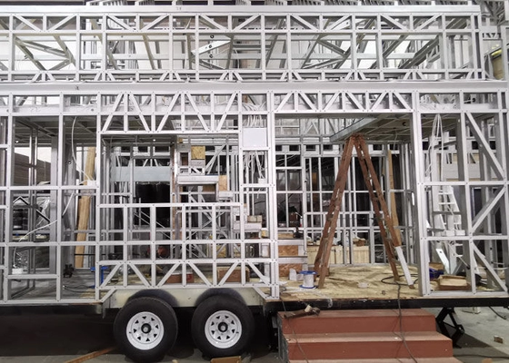 Cheap Prefab Tiny House With Solar Panels 2 Bedrooms 2 Bathrooms Mobile Home For Sale