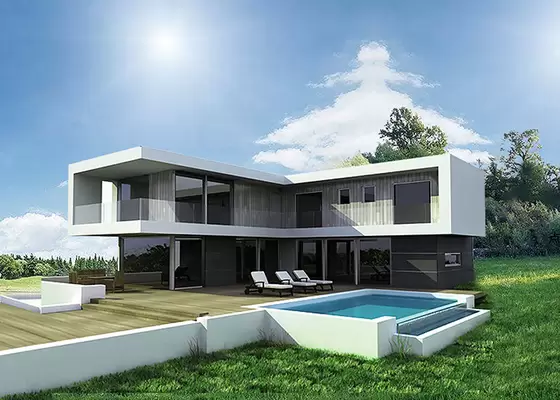 AS/NZS Light Gauge Steel Luxury Prefabricated Modular Houses For Sale