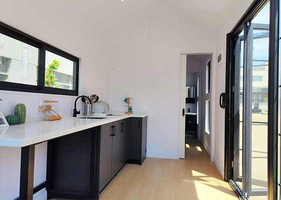 Prefab Modular Home Tiny House On Wheels / Trailer House For Camping Ready To Ship