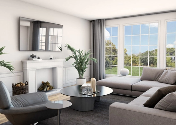 Mulberry Luxury Prefab House Single Family Homes Company DEEPBLUE Brand Light Steel Frame Hosue