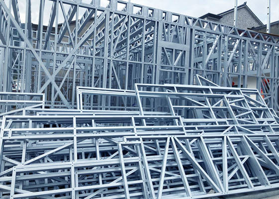 Two Story Steel Structure House Modular Light Steel Structure Prefab Villa