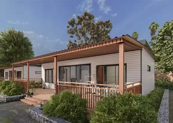 Factory Price 0.75mm Light Steel Frame Modern Prefab Mobile Homes EU/AU Standard Prefab House Custom House