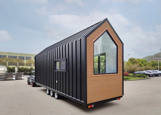 Prefab Modular Home Tiny House On Wheels / Trailer House For Camping Ready To Ship