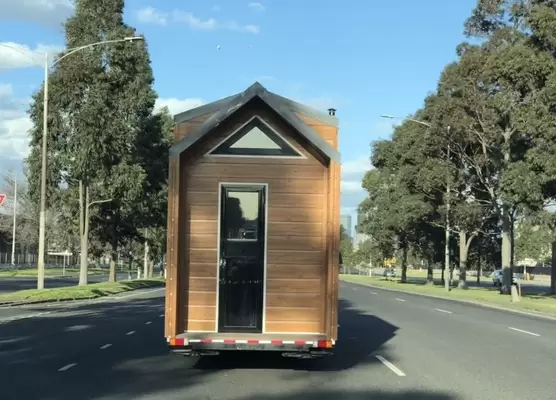 Prefabricated Tiny House On Wheels Space Saving Modular Tiny House