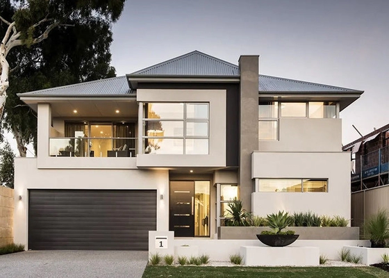 ICC-ES Luxury 3 Bedroom Villa Prefab Light Gauge Steel House Movable Steel Fascia Board