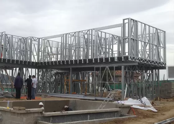 Galvanized Double Deck Light Steel Prefabricated house Villas Saving Australian Standard