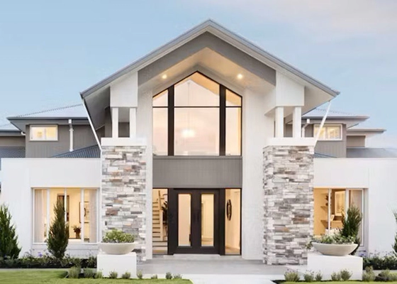 ISO 9001 Light Steel Frame Prefabricated Villas With 5 Bedroom Modular Homes