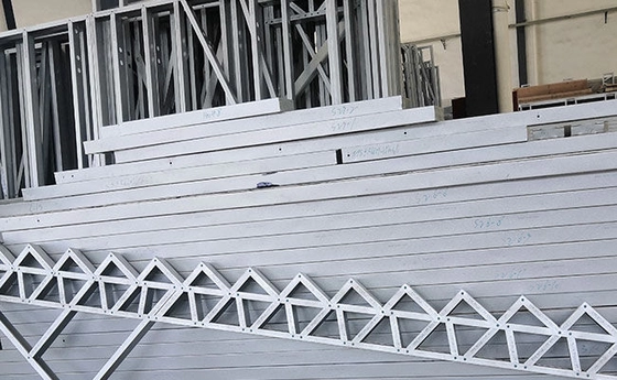 USA Prefabricated Light Steel Framing 2-Storey Villa House With Big Windows