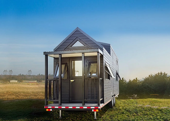 Expandable Mobile Tiny House On Wheels Prefab 2 Bedroom Cabin Ready Made Container