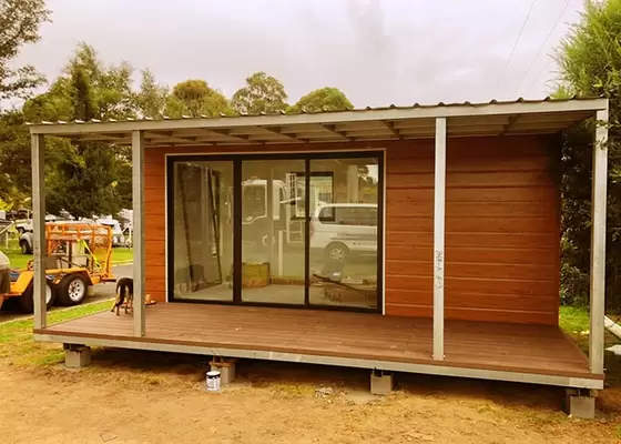 EU/USA/NZ/Australia Standard Light Steel Prefabricated Gable Steel Metal Car Sheds / Portable Garage For Car Parking