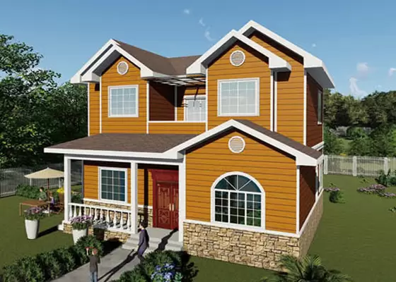 Modern Steel Frame Prefabricated Villa – Double Storey Luxury Hous Modular Home