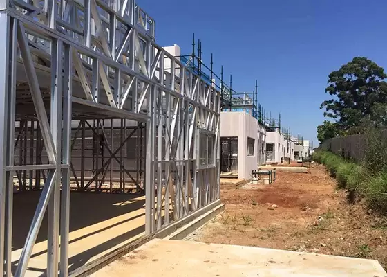 Fast Construction Light Steel Villa Australia Standard Bluescope Steel Framing