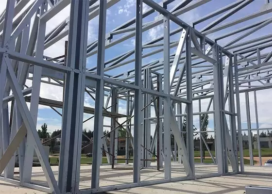 Office Light Steel Frame Houses , Prefabricated Kit Home For South Africa