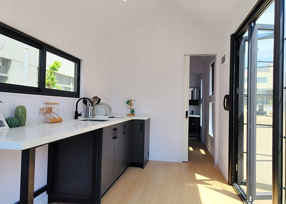 Prefab Modular Home Tiny House On Wheels / Trailer House For Camping Ready To Ship