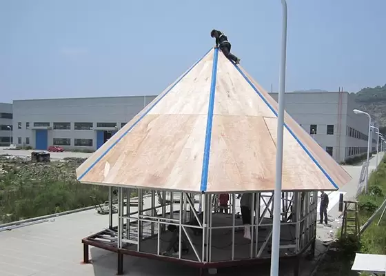 Hot-Sale Prefab Light Steel Structure  Holidays Thailand Wooden House Bungalow With 3 Bedrooms