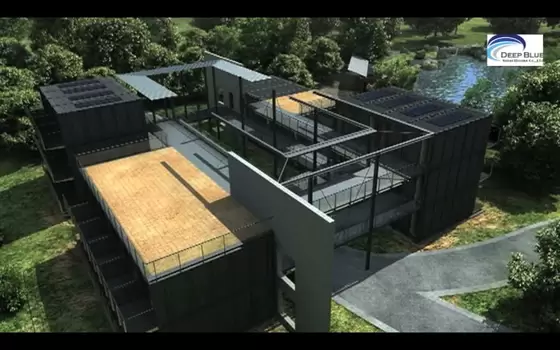 Solar Panel Prefab Modular Homes Fully Finished Movable For Office Garden Studio