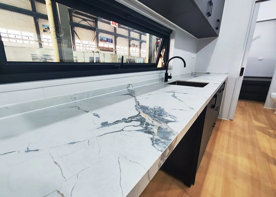 Portable Prefabricated Tiny Home Mobile Expandable Prefab House On Wheels With Bathroom And Kitchen