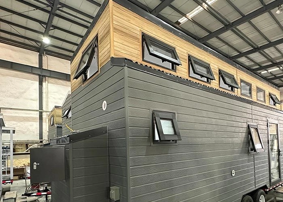 Modern PrefabTiny House On Wheels With Light Steel Structure Integrated Wall Panels