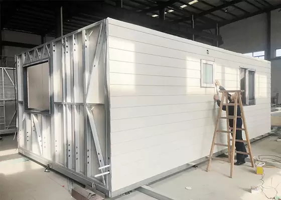 EU/USA/NZ/Australia Standard Light Steel Frame Modern Moveable Foldable House  Prefab Granny Flat