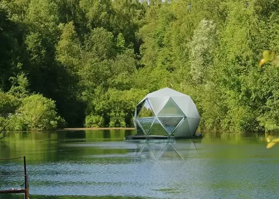 ​Light Steel Frame Movable Cabin Hotel Prefab Geodesic Dome House Dome Kits Deepblue Smarthousing
