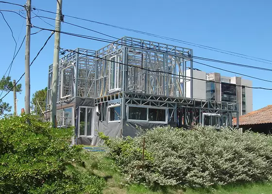 White Light Steel  Prefab Villa Villa Houses With House Framing Design ICC EN-1090