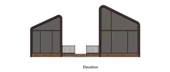 Modern Design Prefab Light Steel Garden Studio For Holiday Steel Home Kits Resort Hotel Custom House