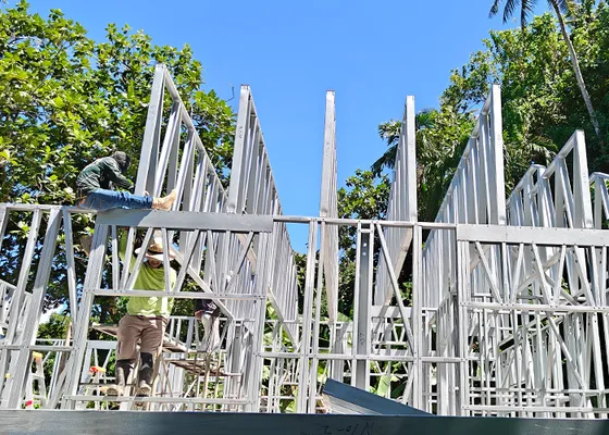 American Standard Single-Family Home Prefab Luxury Light Steel Frame House Modular