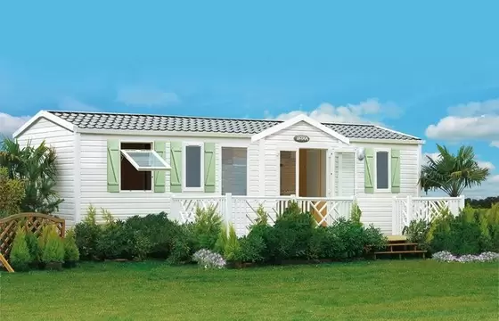 White Prefab Light Steel Frame Structure Frame Modern Mobile Homes