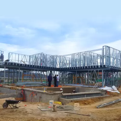 Modular Prefabricated Villa Modern Light Steel Prefab House Galvanized Steel Prefab House