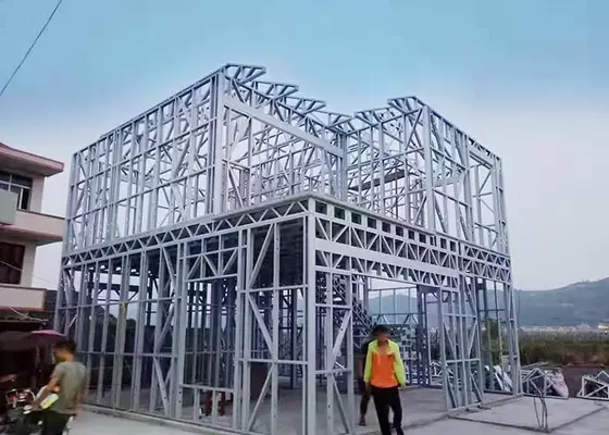 Light Steel Frame Fast Assemble Wind Resist Prefab Luxury Villa kit