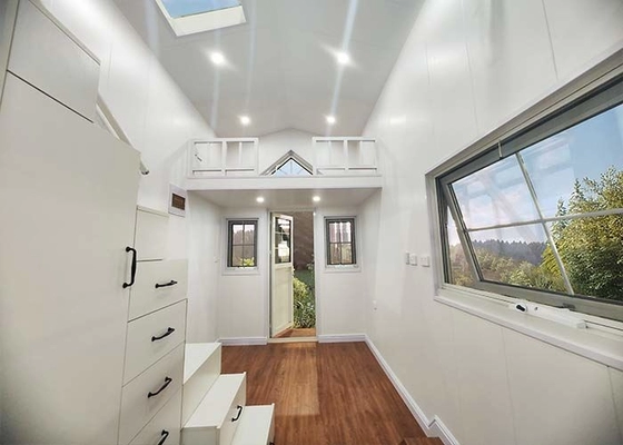 Modular Trailer House Prefabricated Light Steel Structure Homes On Wheels For Sale