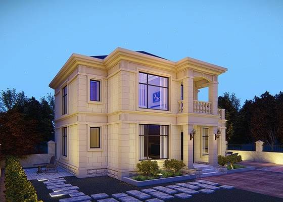 Water Proof Steel Prefab Homes Prefab Light Steel Frame House For Living