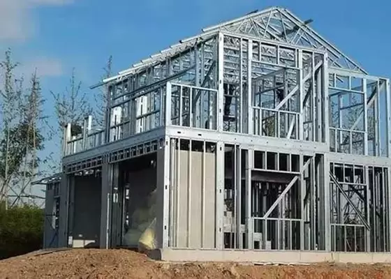 Light Steel Frame Prefabricated Villas Well Insulated Two Story Modern Design Homes