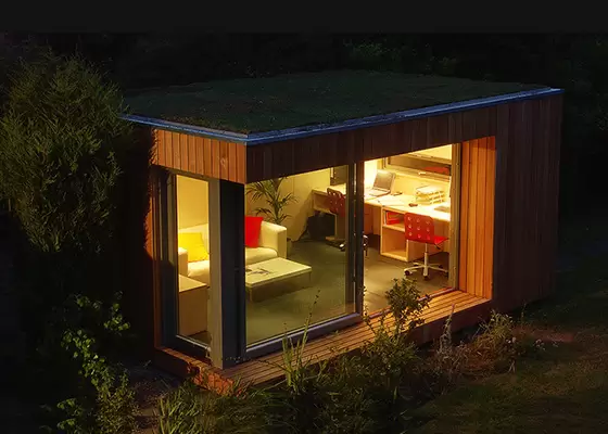 Cold Formed Steel Frame Prefabricated House Garden Studio For Office Hotel for Rent