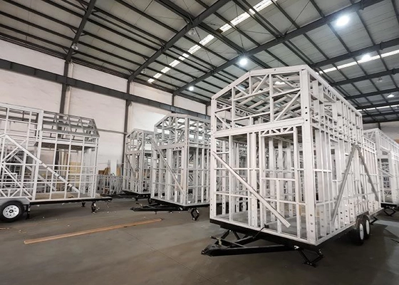 EU/AU/USA Standard Prefabricated Modular Home Kit Tiny House On Wheels With Three Bedrooms