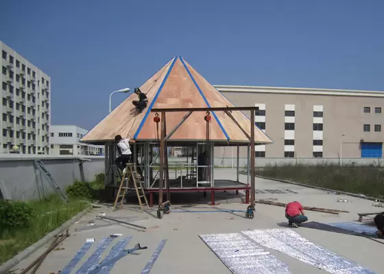 Light Steel Frame wooden design,earthquake proof cyclone proof, Fiji style prefab Bungalow