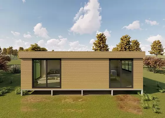 Modular Light Gauge Steel Frame Prefabricated Bungalow , Cheap Earthquake Prefab