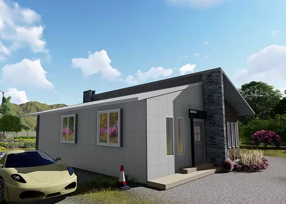 Strong Mobile Steel Structure Homes /Light Gauge Steel Wall 2-Storey Luxury Villa